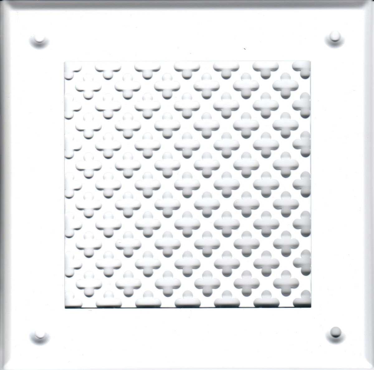 Решётка 210 210 белая, большой цветок