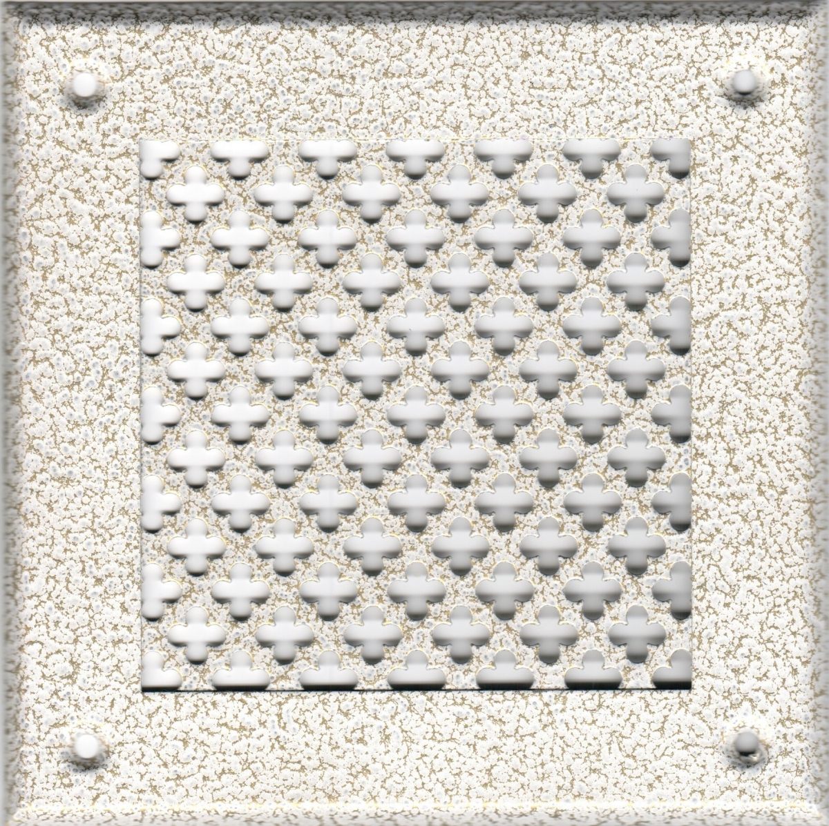 Решётка 210 210 белый антик, большой цветок